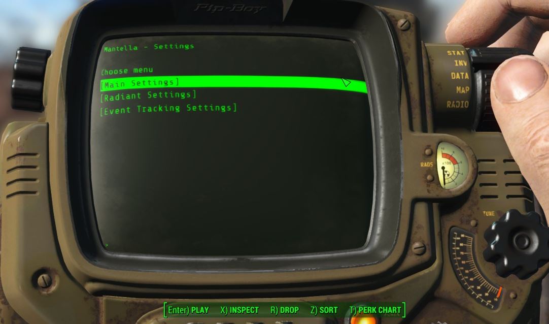 Fallout 4 Holotape Settings