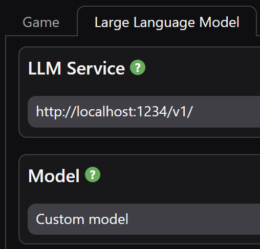 LM Studio Mantella UI Selection